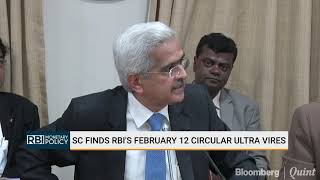 #RBIPolicy: RBI Governor On Impact Of Supreme Court Verdict On Feb 12 Circular