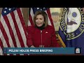 live pelosi holds weekly press conference nbc news