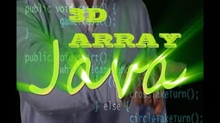 3D Array in JAVA Part#1