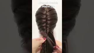 Easy French Braid Hairstyle ❤ #short #HairStyle #EasyHairstyle