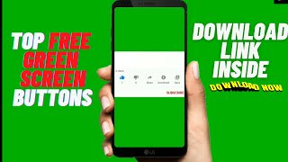 Top 5 Green Screen Buttons Part 2 | YouTube like subscribe bell icon buttons green screen