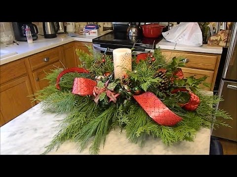 Diy Christmas Centerpiece Youtube