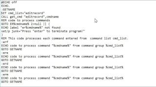 Create & Execute Windows Command Files Using The Command Input Function
