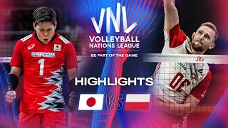 🇯🇵 JPN vs. 🇵🇱 POL - Highlights | Week 2 | Men's VNL 2024