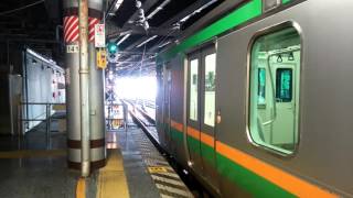 上野駅13番線  E231系＆E233回送列車発車