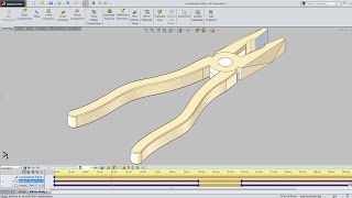 Animation by Precise Positioning Display in Combination Pliers (SolidWorks)
