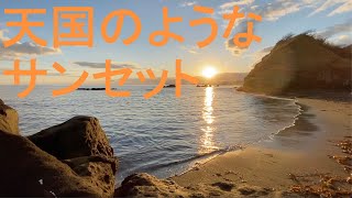 黄金色の夕日｜心地よい波の音｜ ASMR｜潮騒｜1hour｜自然音｜癒し｜環境音｜リラックス｜水の音｜relaxation｜healing ｜ 浜辺｜ meditation｜waves｜ビーチ｜