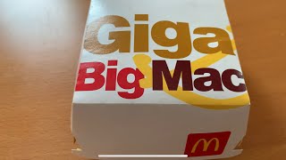 復活したギガビックマック食べてみた！