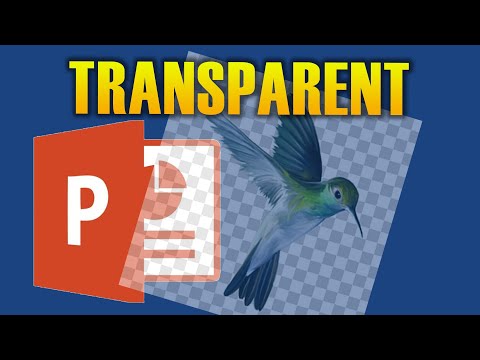 HOW TO MAKE PICTURE TRANSPARENT IN POWERPOINT