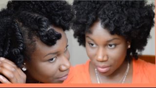 Defined Flat Twist Out On Short Natural 4c Hair Using 3