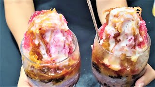 Shaved Ice with Palm Sugar Syrup - ទឹកកកឈូសស្ករត្នោតឆ្ងាញ់ណាស់