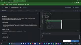 Squats, Codechef Solutions