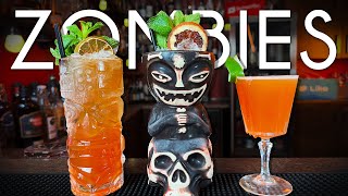 Evolution of the ZOMBIE Tiki Cocktail: 1934, 1947, and Modern Version