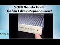 2012-2015 Honda Civic EX-L Cabin Air Filter Replacement