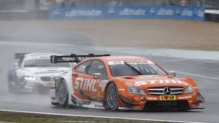 Robert Wickens overtakes 2 cars in 1 corner, 2013 DTM Nürburgring