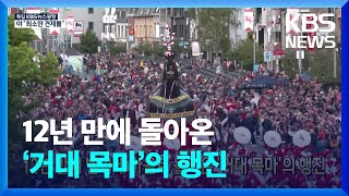 [글로벌K] 12년 만에 벨기에 마을로 돌아온 ‘거대 목마’의 행진 / KBS  2022.06.01.