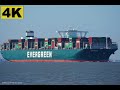 EVER GENTLE - Shipspotting Germany 🇩🇪 IMO 9820922 - River Elbe near City Otterndorf - 4K VIDEO