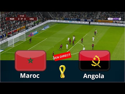 Maroc Vs Angola En Direct Aujourd'hui Match Amical Complet Simulation ...