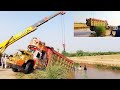 Truck Fell Into Canal |Top dangerous moments of truck driving, fail operation of heavy duty trucks