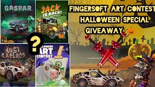 Fingersoft art contest - Hill climb racing 2 - Halloween special giveaway 🎃 #hillclimbracing2