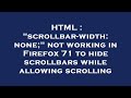 HTML : 