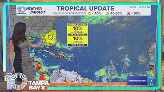 Tracking the Tropics: National Hurricane Center monitoring disturbance off Florida coast