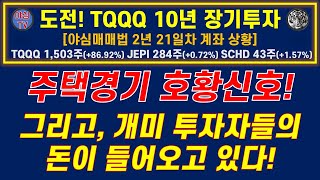 [TQQQ 리얼 실전투자] 대세상승! 골디락스! 주택경기 호황신호! 개미 투자자들의 돈이 들어 온다!(TQQQ 장기투자ㅣ도전! JEPI+SCHD 월배당 천만원ㅣ노후준비ㅣ야심매매법)