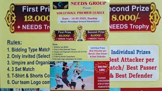 NEEDS GROUP PRESENTS||VOLLEYBALL 🏐PREMIER LEAGUE||BIDDING TYPE MATCH||