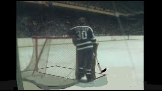 1/26/1974 Cleveland Crusaders at New England Whalers WHA action Gerry Cheevers returns (no sound)