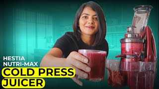 How to use a cold press juicer for juices, desserts, nut milks // Hestia Nutri-Max cold press juicer