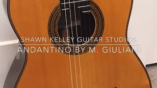 Andantino by M. Giuliani | Shawn Kelley Guitar Studios