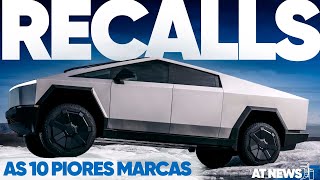 10 MARCAS DE CARRO COM MAIS RECALLS EM 2024