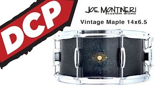 DCP Review: Montineri Custom Vintage Maple Snare Drum 14x6.5 Black Galaxy