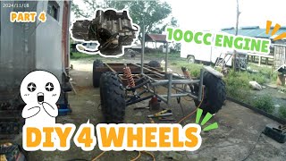 PART 4 DIY 4 WHEELS HAND CONTROLLED PWD