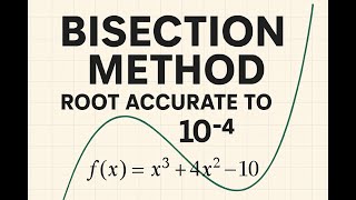 MA301- Bisection Method Using Calculator