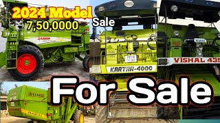 Jasse 2024 model for sale/Kartar 4000,Hind, Gurdial, combine harvester second hand sale, ਰੇਟ ਸੱਤ ਲੱਖ