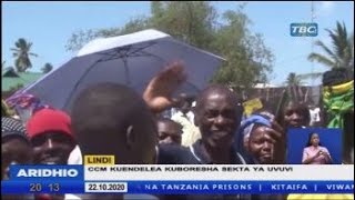 MGOMBEA UBUNGE WA ACT 'BWEGE' AIBUKA KWENYE MKUTANO WA CCM MKOANI LINDI