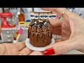 🍫 The world's smallest chocolate cake 🍫🍰 real mini cooking / mini food / tiny kitchen / ASMR