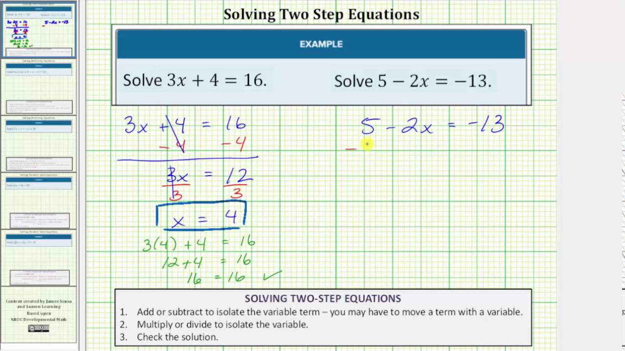 Multi Step Linear Equation Calculator - Tessshebaylo