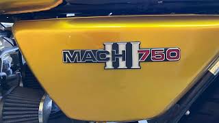 #12 「'75 KAWASAKI 750SS マッハⅢ H2C 改 H2仕様」動作確認動画 by 鳥山ハウス