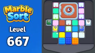Marble sort Level 667 solution gameplay