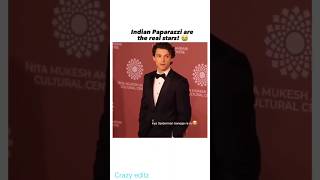 Funniest Indian Paparazzi Moments with Hollywood and Bollywood Celebrities at Ambani Event 😂 #shorts