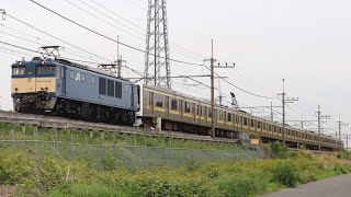 【JR東】EF64-1030 + 209系マリC612編成 他余剰中間車  廃車配給  ( 津田沼 → 長野 )