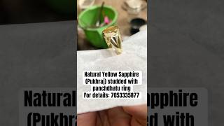 The finishing of our Pukhraj panchdhatu ring 😍 #pukhraj #shortsvideo #panchdhatu #ring