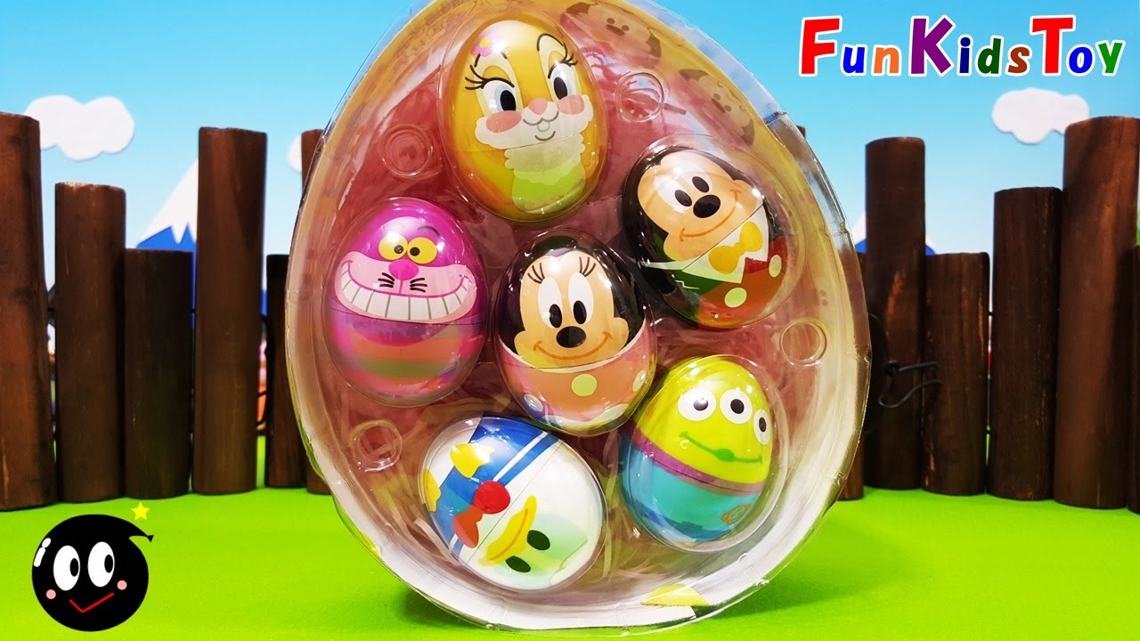 Surprise Toys Disney's Mickey Mouse Character Surprise Eggs Unboxing ...