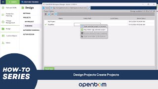 OpenBOM How-To Series: How to create a project in OpenBOM Design Project