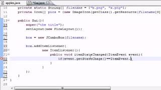 69 Java Programming Tutorial 69 Drop Down List Program