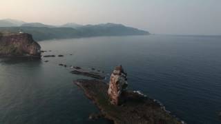 【積丹半島の絶景空撮】　北海道遺産　神威岬5　積丹ブルー