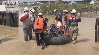 浸水被害の傷跡　田んぼ「今年は良かったのに・・・」(15/09/12)