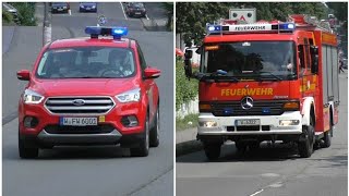 (Wachbesetzung) KdoW Amtsleiter \u0026 B-Dienst, LZ mit LF FF Dönberg + RTW / Wuppertal FW1